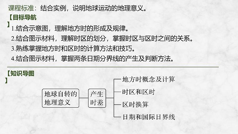 2025届高中地理一轮复习课件：第一部分自然地理第三单元地球的运动第9课时　时差（共37张ppt）第2页