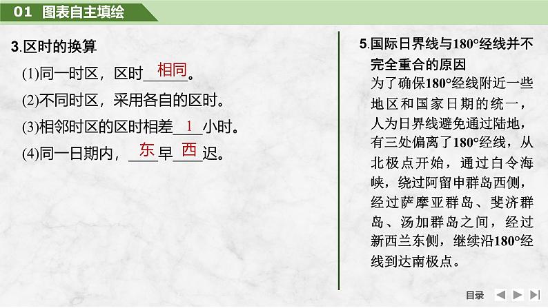 2025届高中地理一轮复习课件：第一部分自然地理第三单元地球的运动第9课时　时差（共37张ppt）第8页