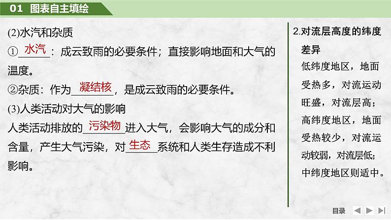 2025届高中地理一轮复习课件：第一部分自然地理第四单元地球上的大气第12课时　大气的组成和垂直分层（共30张ppt）第7页