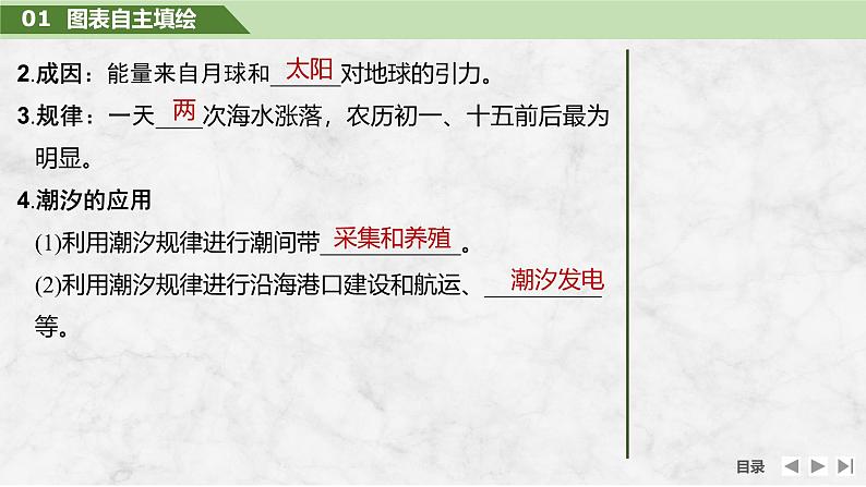 2025届高中地理一轮复习课件：第一部分自然地理第六单元地球上的水第25课时　海浪(波浪)和潮汐（共28张ppt）第8页