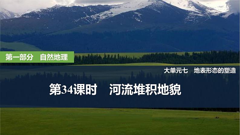 2025届高中地理一轮复习课件：第一部分自然地理第七单元地表形态的塑造第34课时　河流堆积地貌（共27张ppt）第1页