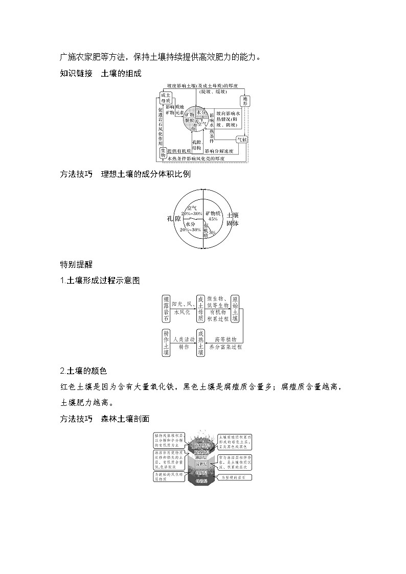 2025届高中地理一轮复习讲义：第一部分自然地理第八单元自然环境的整体性与差异性第39课时　土壤（学生版）第3页