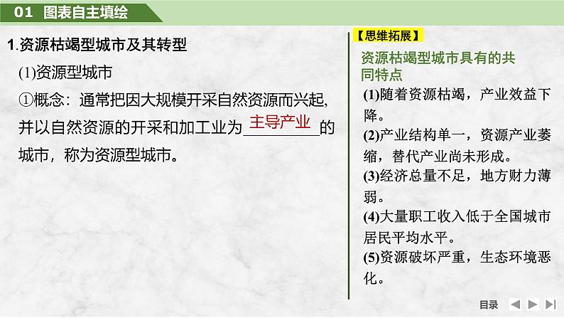 2025届高中地理一轮复习课件：第三部分区域发展第十五单元区域与区域发展第65课时　资源枯竭型城市的转型发展（共27张ppt）第5页