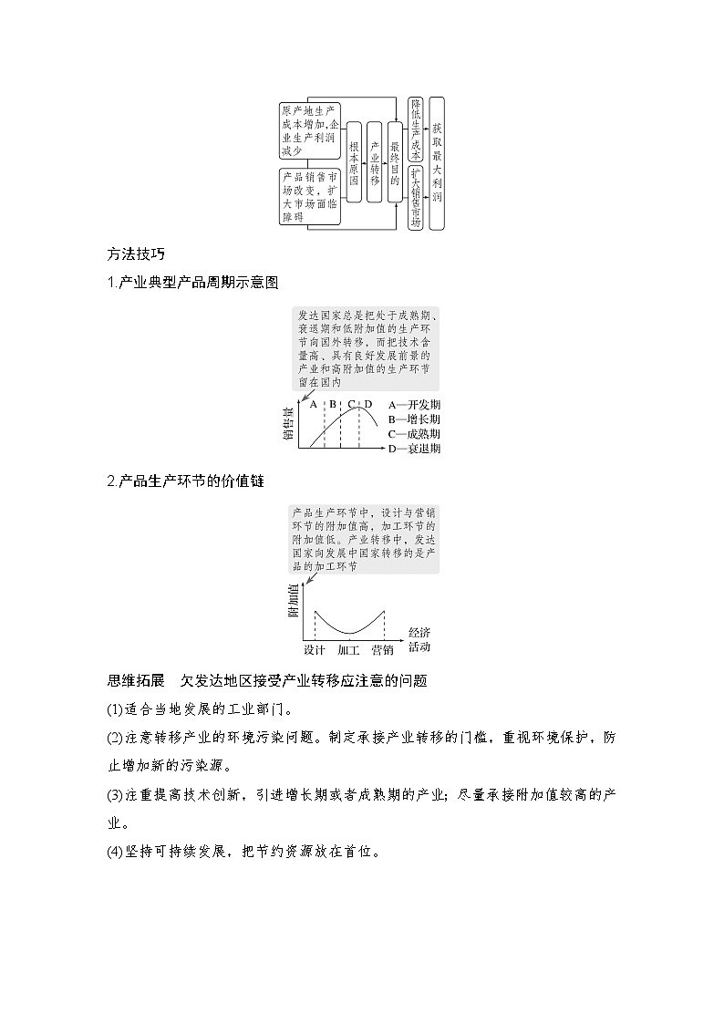 2025届高中地理一轮复习讲义：第三部分区域发展第十七单元区际联系与区域协调发展第70课时　产业转移（教师版）第3页
