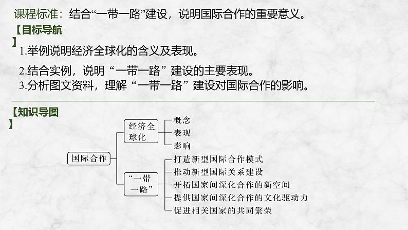 2025届高中地理一轮复习课件：第三部分区域发展第十七单元区际联系与区域协调发展第71课时　国际合作（共28张ppt）第2页