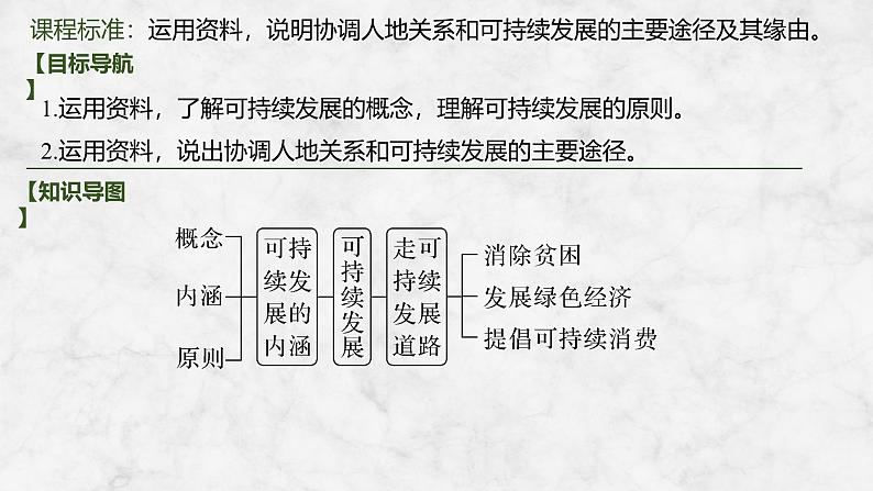 2025届高中地理一轮复习课件：第二部分人文地理第十四单元环境与发展第59课时　走向人地协调——可持续发展（共42张ppt）第2页