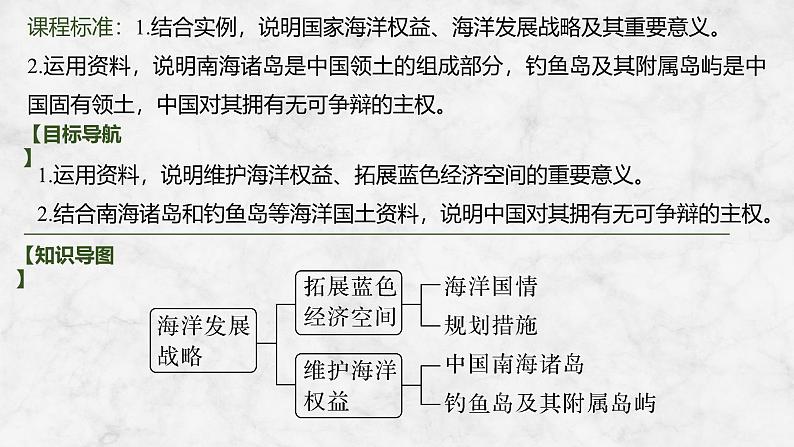 2025届高中地理一轮复习课件：第二部分人文地理第十四单元环境与发展第61课时　海洋权益和海洋发展战略（共31张ppt）第2页