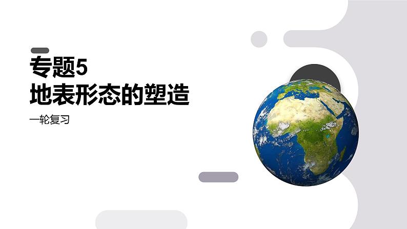 第13讲 营造地表形态的力量及其地貌-备战2025年高考地理一轮复习课件（新高考通用）第1页