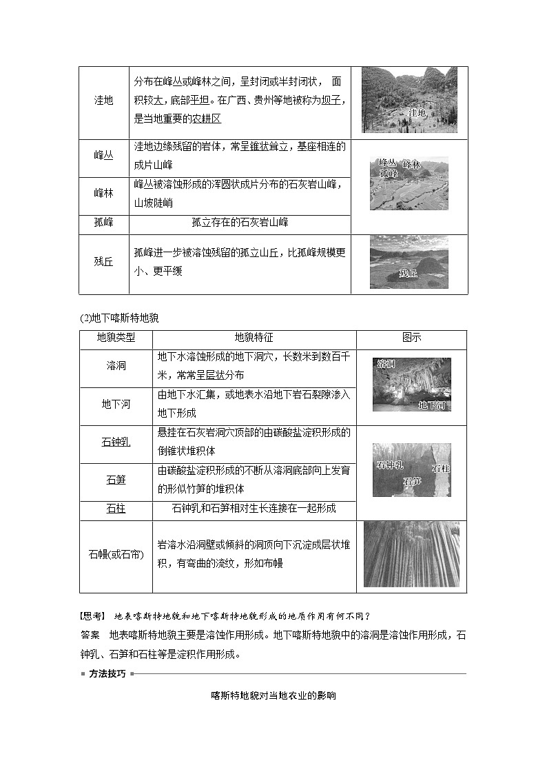 第四章　第一节　课时1　喀斯特地貌（教师版）第2页