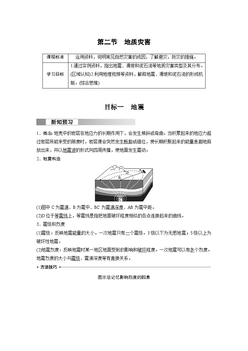 第六章　第二节　地质灾害（教师版）第1页