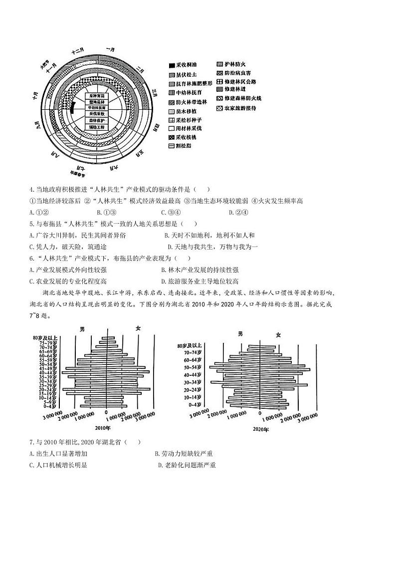 2024～2025学年河南省周口市项城市学校高三下开学地理试卷(含答案)第2页