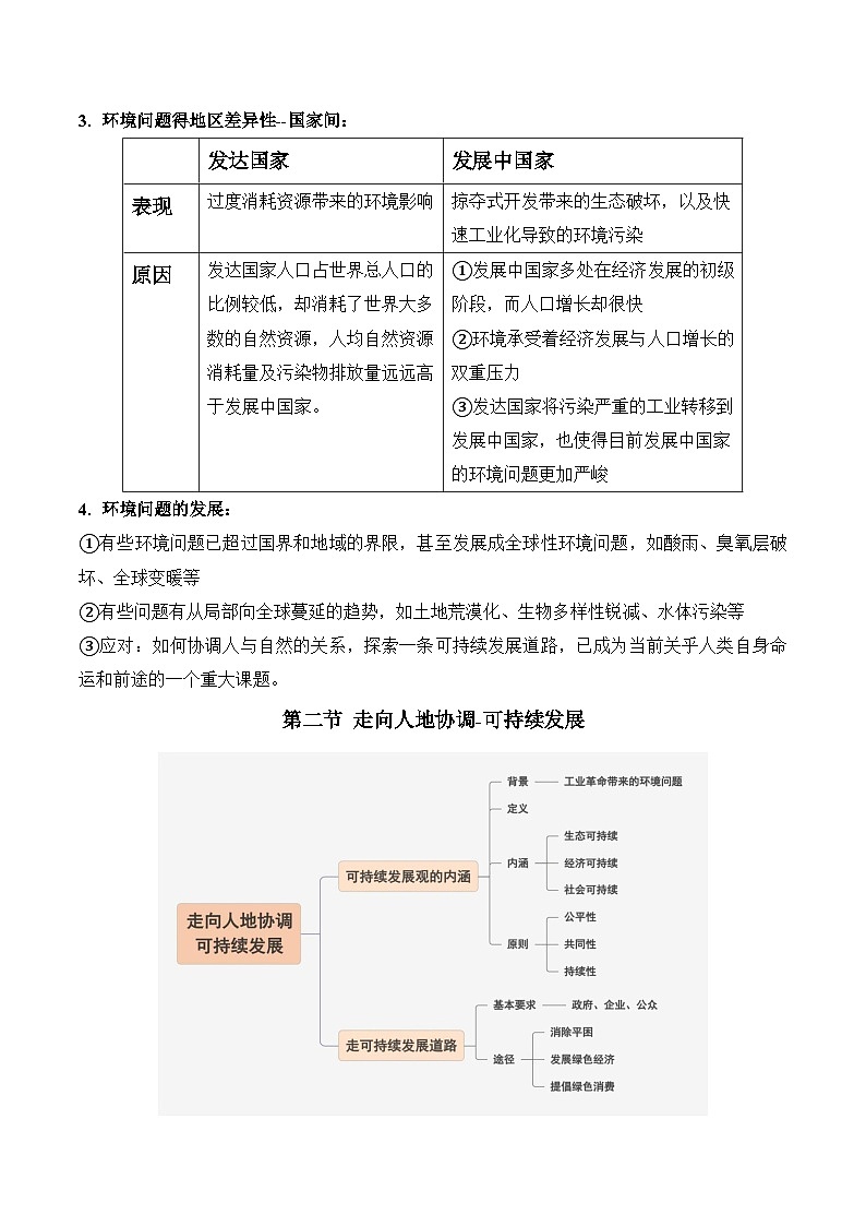 人教版（2019）高中地理必修第二册第五章《环境与发展》（知识梳理）第3页