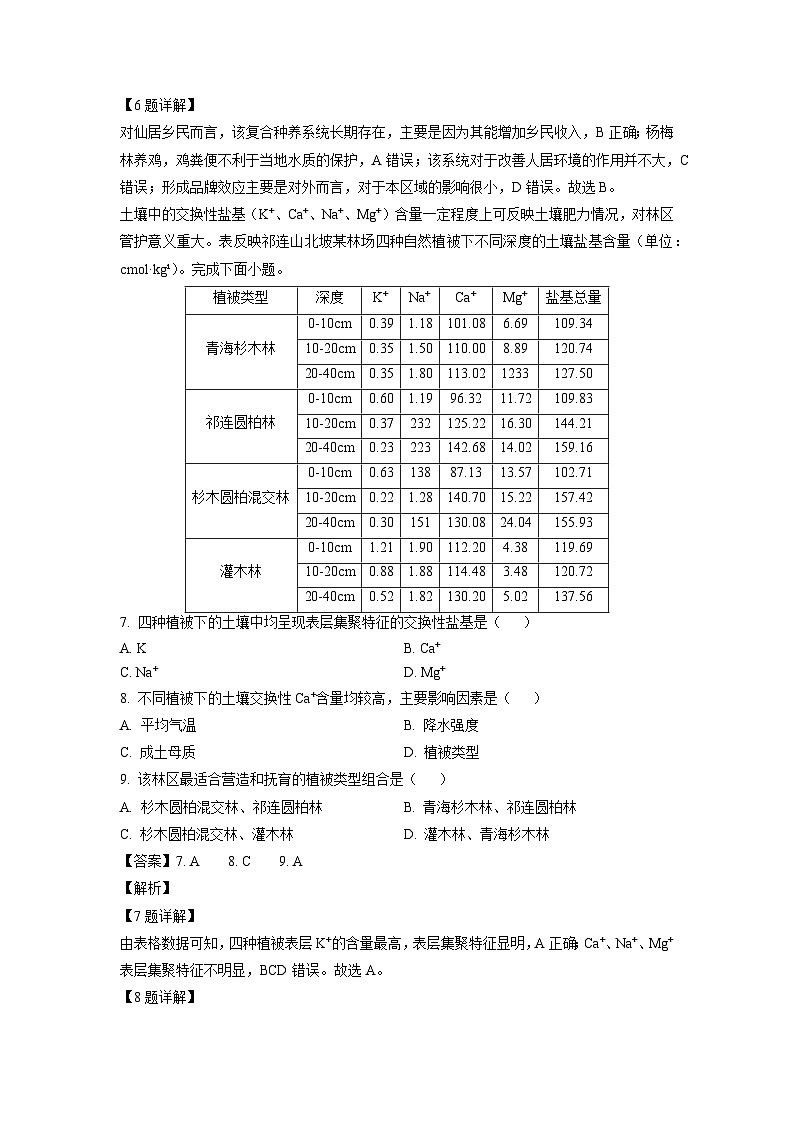 广东省惠州市2023-2024学年高三(上)第三次调研考试地理试卷（解析版）第3页