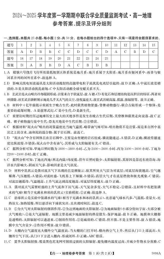 5098A 地理DA第1页