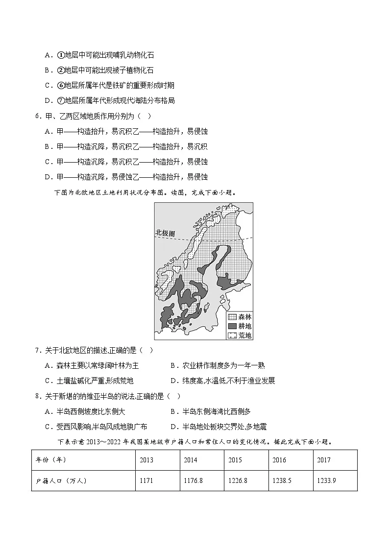 地理（天津卷）（考试版）第3页