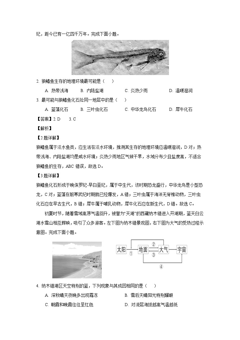 2024~2025学年广东省潮州市潮安区高一上学期期末考试地理试卷（解析版）第2页