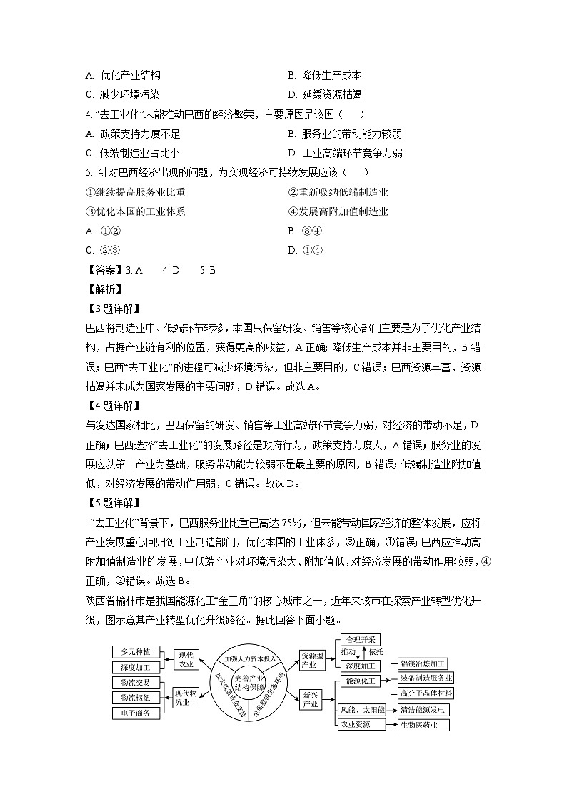 2024~2025学年山东省德州市高中五校高二上学期1月期末地理试卷（解析版）第2页