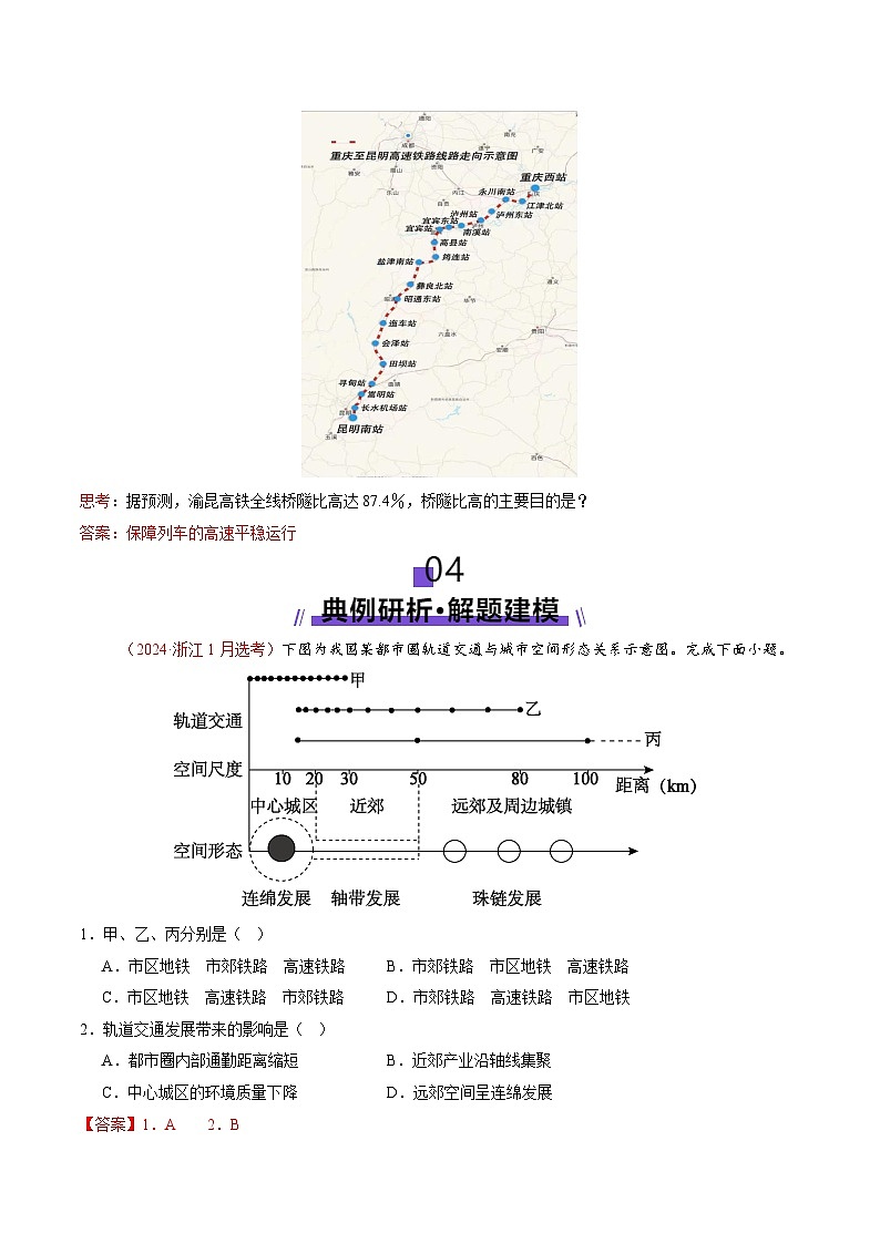 微专题 中国新基建（交通）（讲义）（解析版）第3页