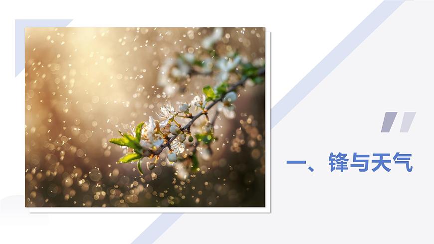 人教版2025高中地理选择性必修一3.1常见天气系统 课件第4页