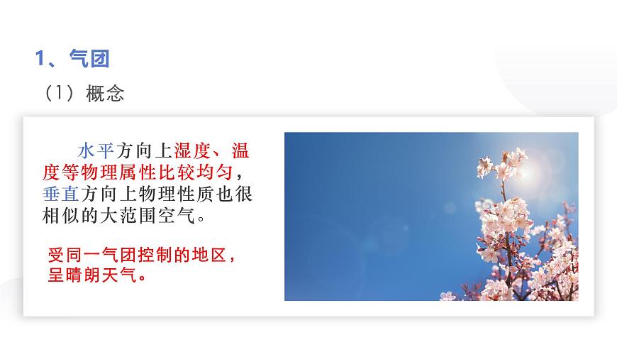 人教版2025高中地理选择性必修一3.1常见天气系统 课件第6页