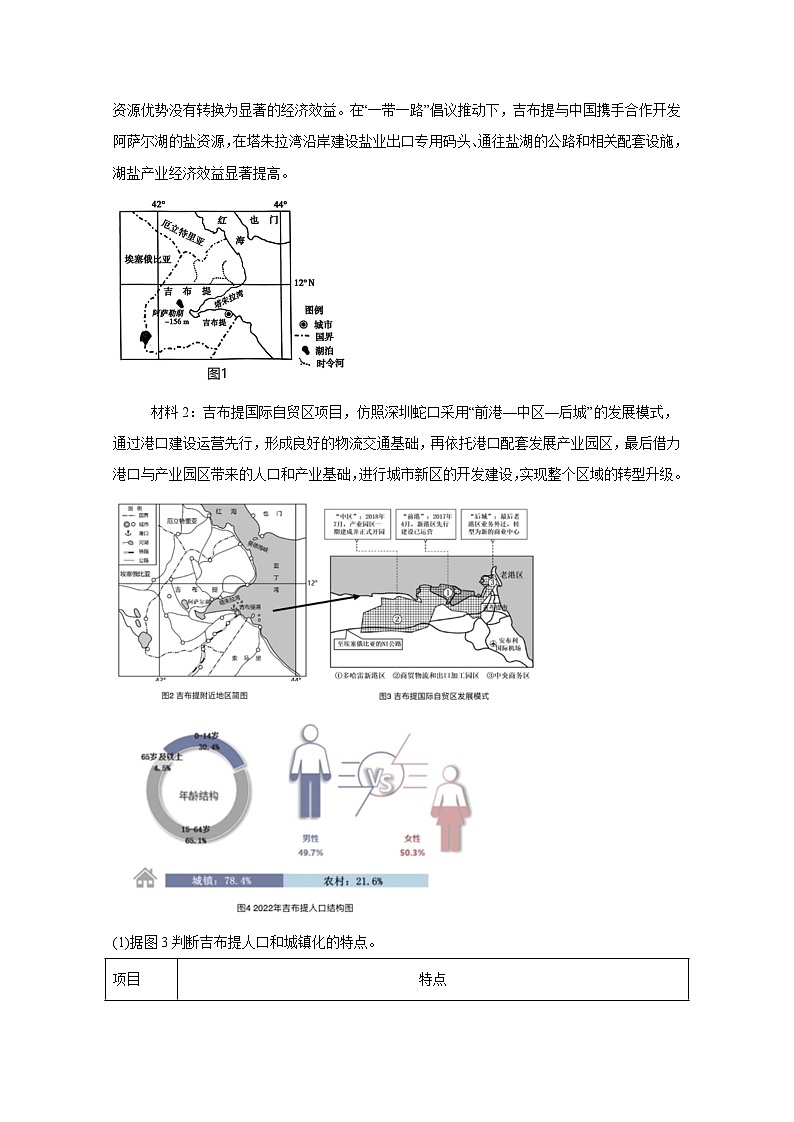 上海市浦东新区2024-2025学年高二上册期末地理学情检测试题（合格考）（附答案）第3页