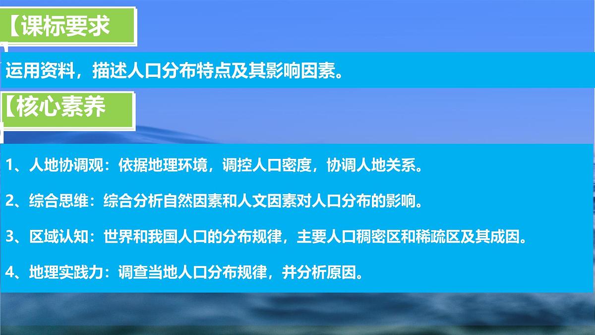 人教版高中地理 必修 第二册 1-1人口分布同步课件第3页