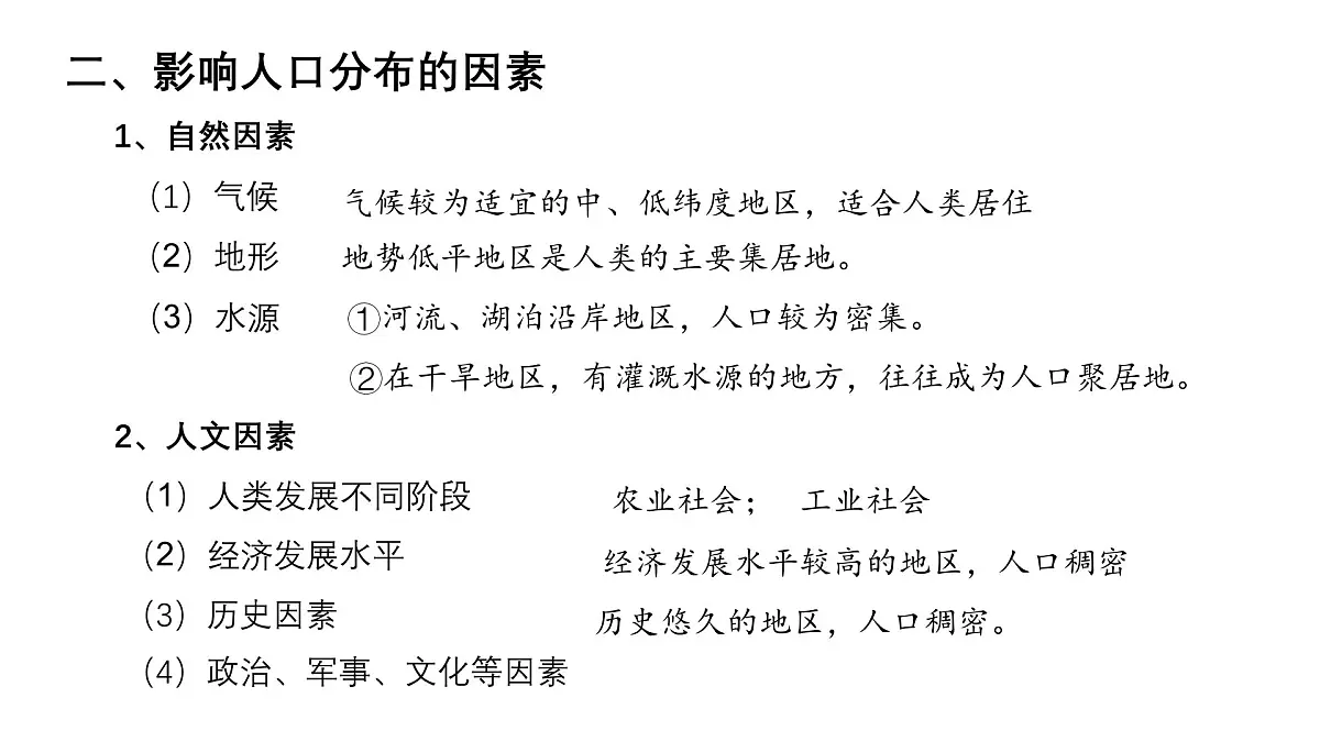 人教版高中地理 必修 第二册 1-1《人口分布》课件第4页