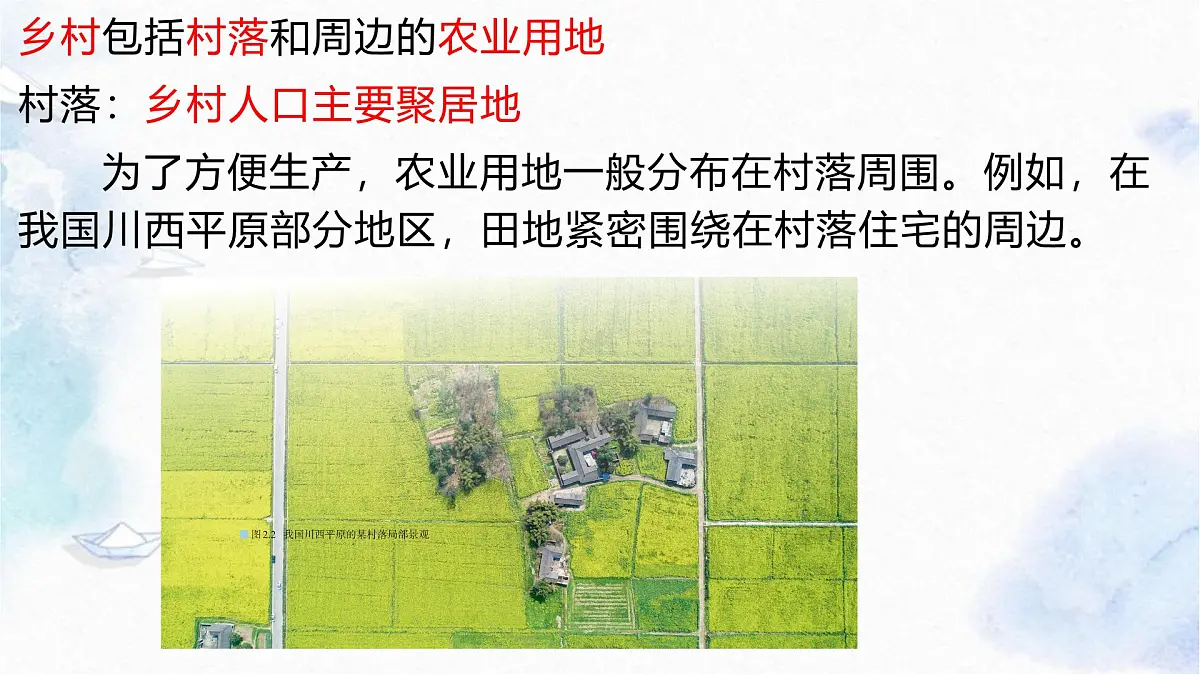 人教版高中地理 必修 第二册 2-1 乡村和城镇空间结构课件第8页