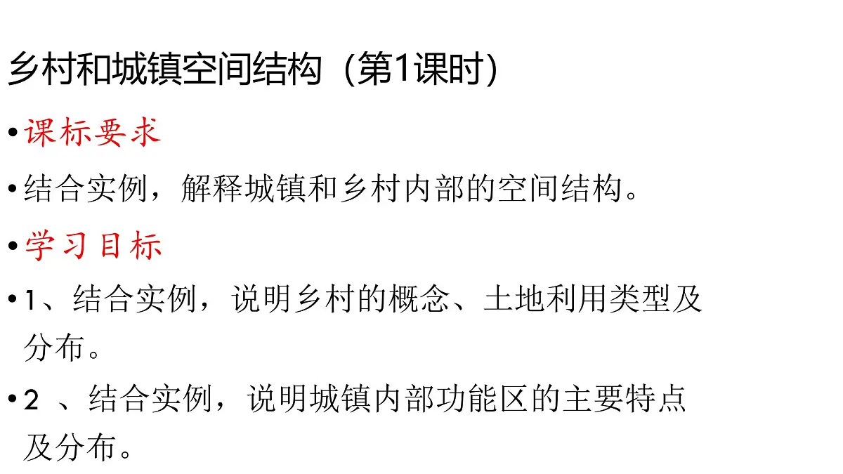 人教版高中地理 必修 第二册 2-1《乡村和城镇空间结构》课件第2页