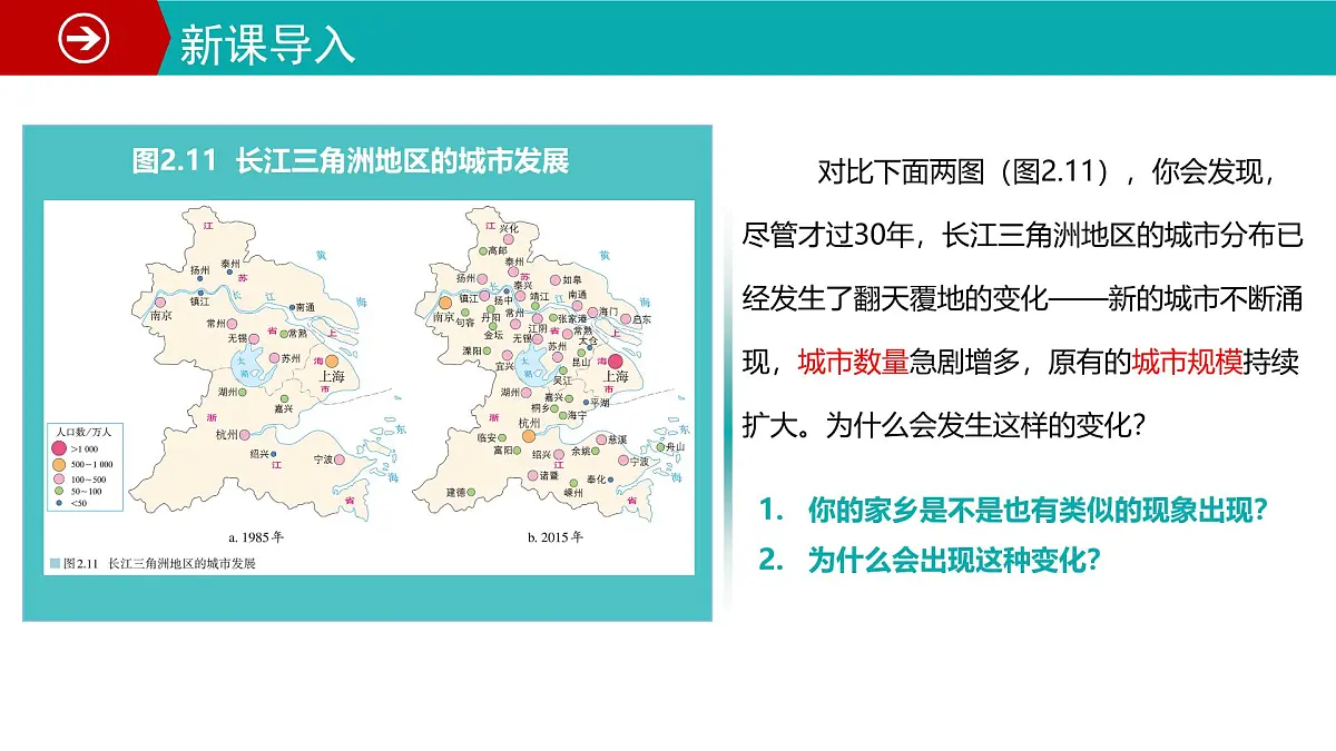 人教版高中地理 必修 第二册 2-2城镇化 课件第1页