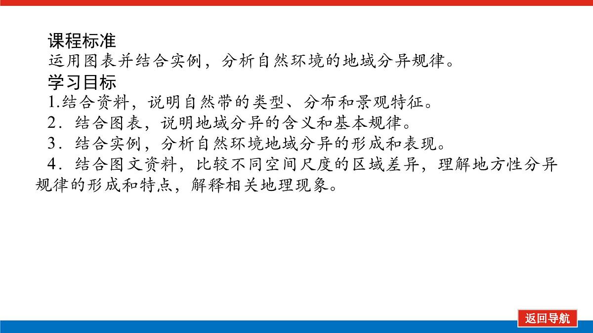2025届高中地理人教版一轮复习第40课时课件：陆地地域分异规律与地方性分异规律第2页