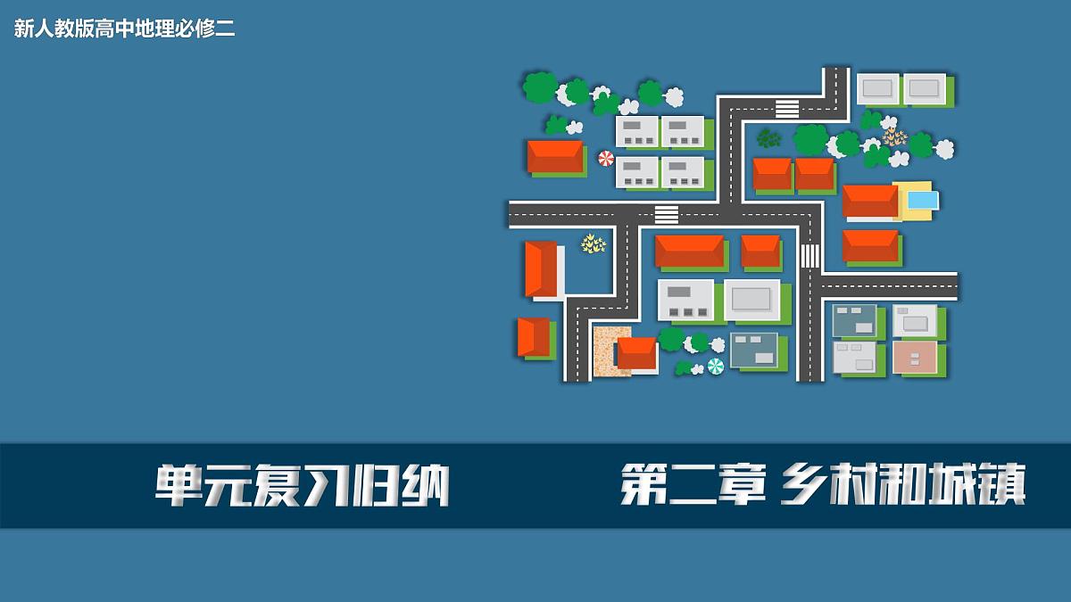 人教版高中地理必修 第二册第三章 复习课件-乡村和城镇第1页