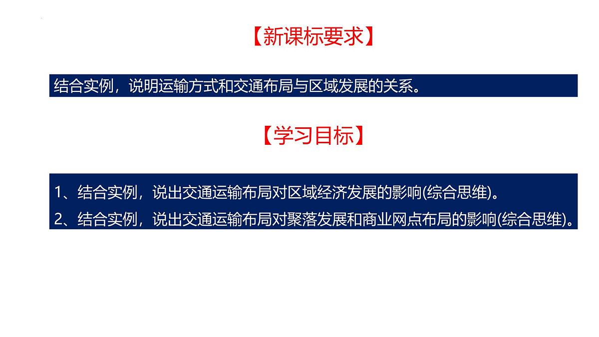 人教版高中地理必修 第二册 4-2交通运输布局对区域发展的影响 课件第2页