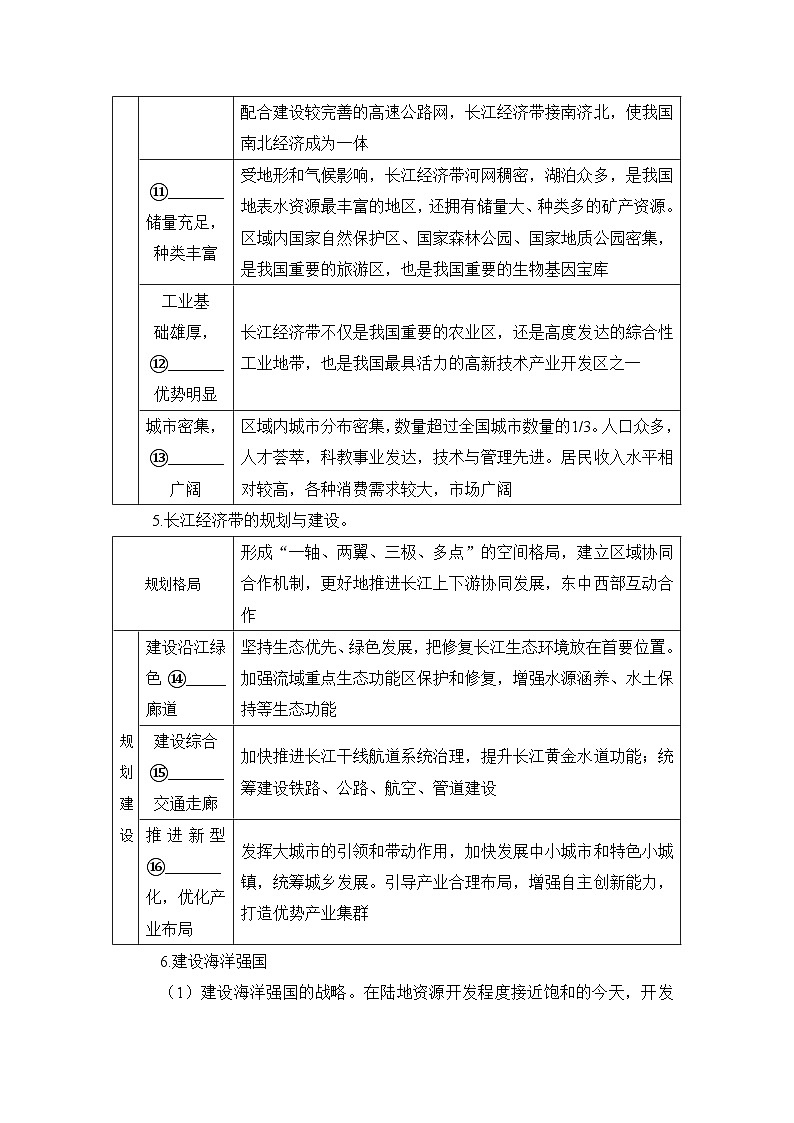 人教版高中地理 必修 第二册 5-3《中国国家发展战略举例》学案第3页