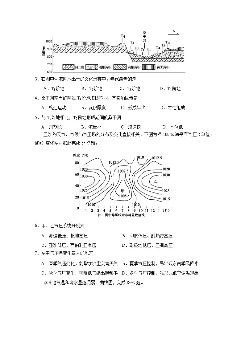 2024-2025学年山东省枣庄市薛城区、山亭区高二上学期期末联考地理检测试题（附答案）第2页