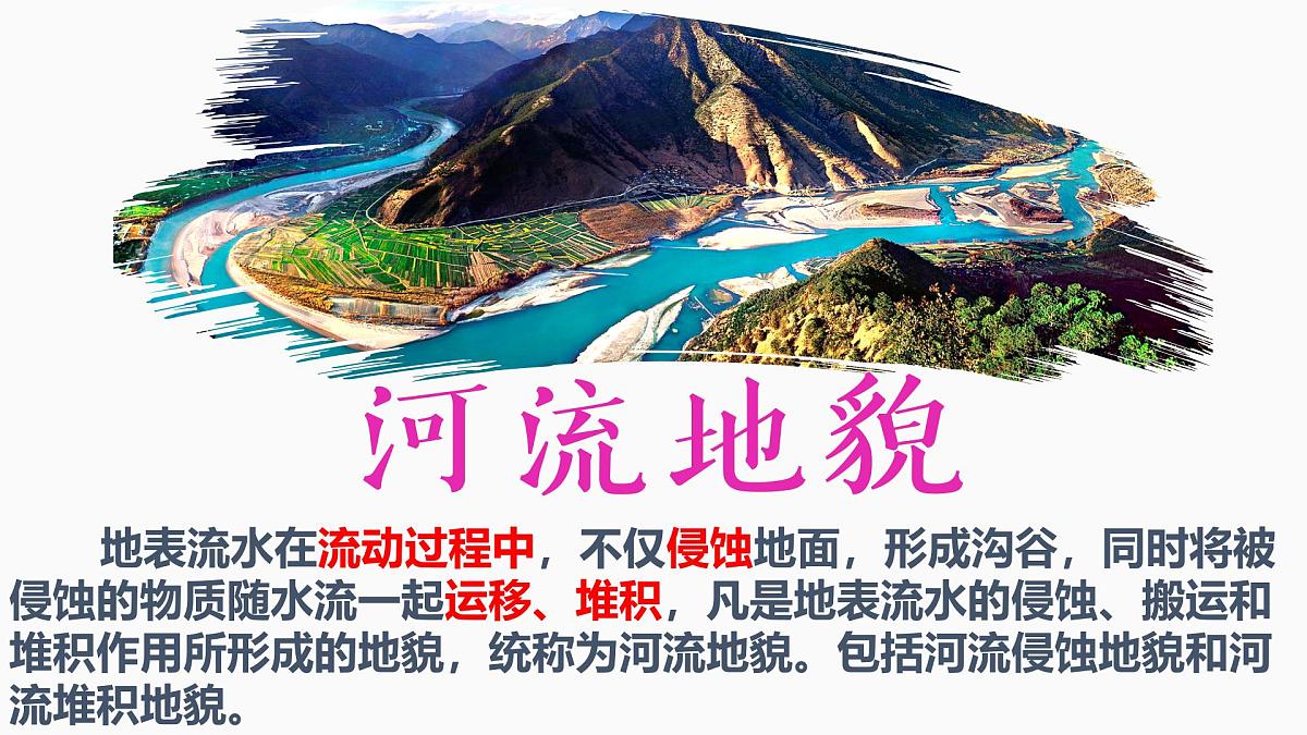人教版高中地理必修 第一册 4-1《常见地貌类型-河流地貌》课件第1页