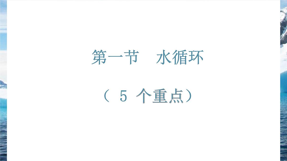 人教版高中地理必修 第一册 第三章《地球上的水》重点讲解课件第3页