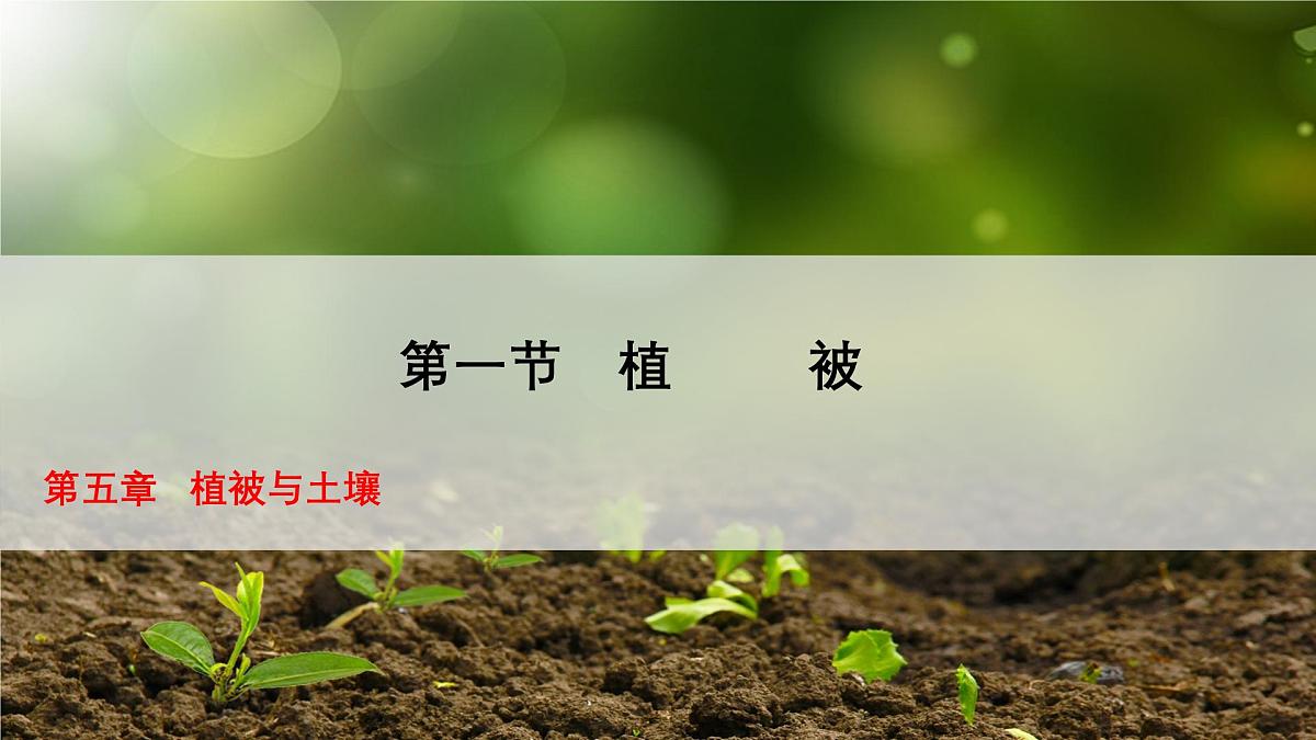 人教版高中地理必修 第一册 5-1《植被》课件第1页