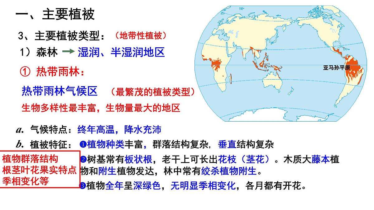 人教版高中地理必修 第一册 5-1《植被》课件第4页