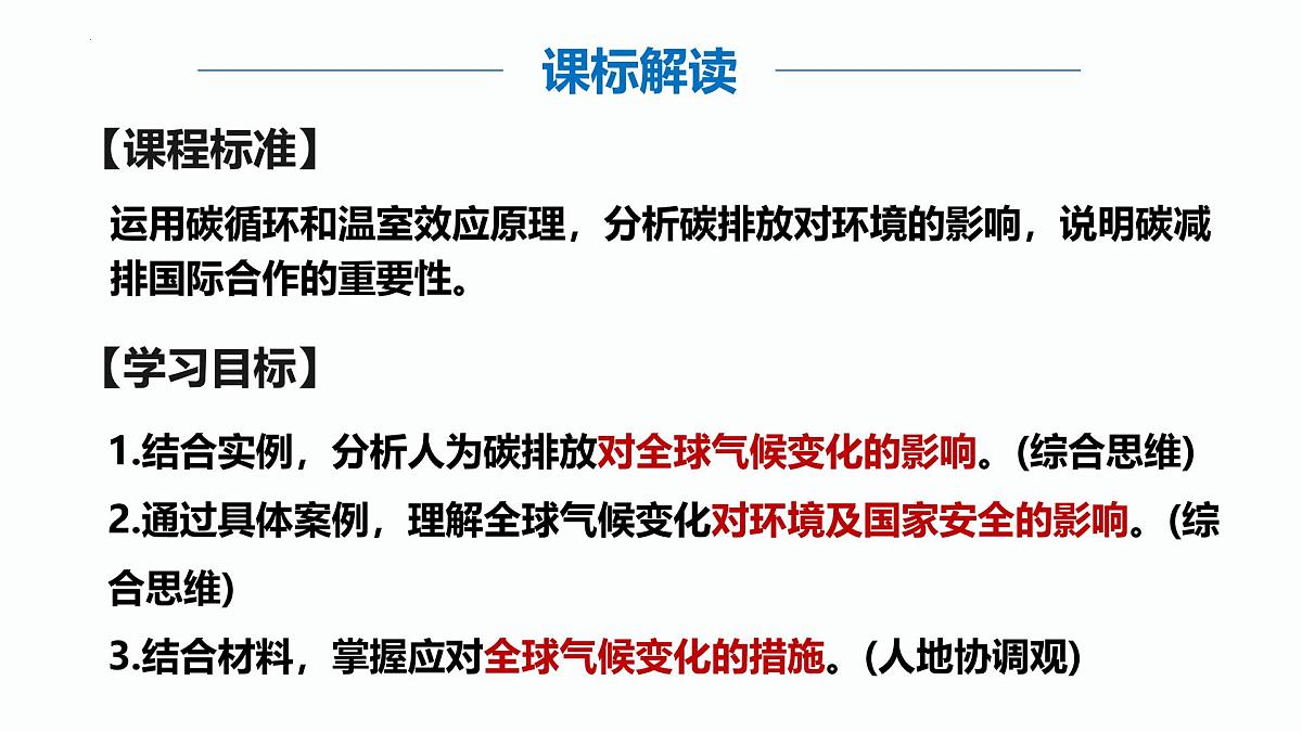 高中地理人教版（2019）选择性必修三3.4全球气候变化与国家安全课件第2页