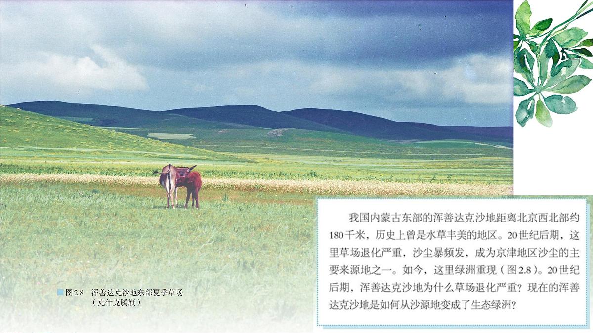 人教版高中地理选择性必修2  2-2课件《生态脆弱区的综合治理》第1页