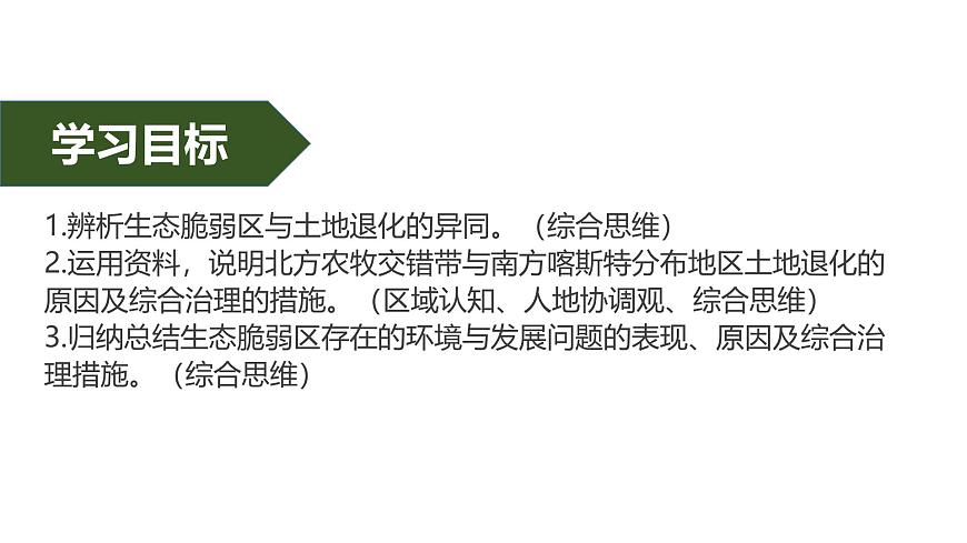 人教版高中地理选择性必修2  2-2《生态脆弱区的综合治理》课件第2页