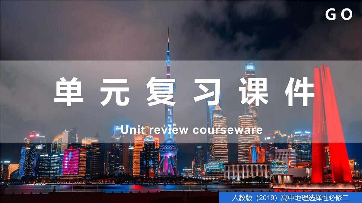 人教版高中地理选择性必修2  第一章区域与区域发展（单元复习课件）第1页