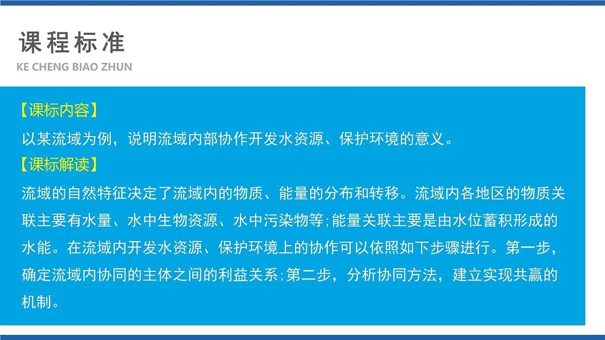 人教版高中地理选择性必修2 4-1课件《流域内协调发展》（第1课时）第3页