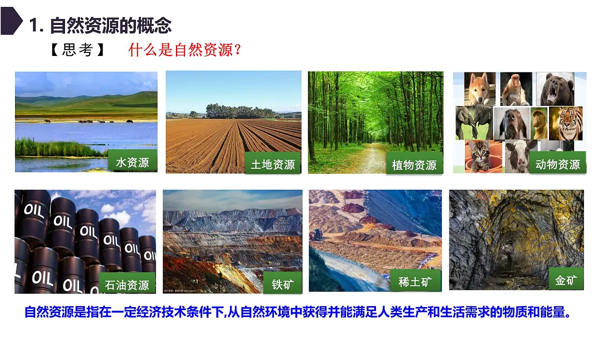 人教版高中地理选择性必修3 1-2自然资源及其利用教学课件第5页