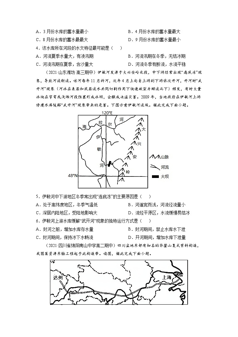 人教版高中地理选择性必修2 第四章《区际联系与区域协调发展》检测题（原卷版无答案）第2页