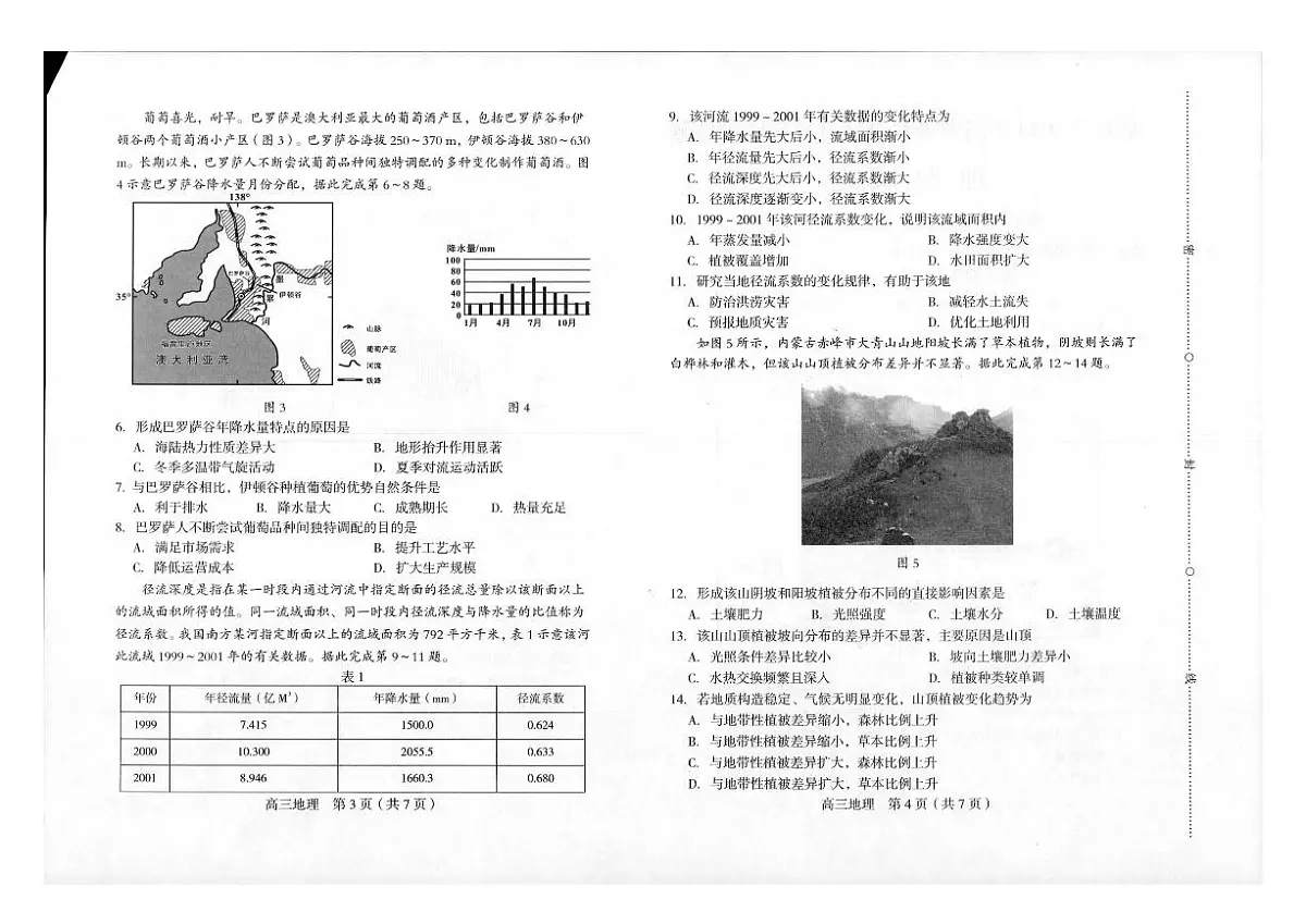 2024届福建省龙岩市高三下学期3月份质量检测一模-地理试卷（含答案）第2页