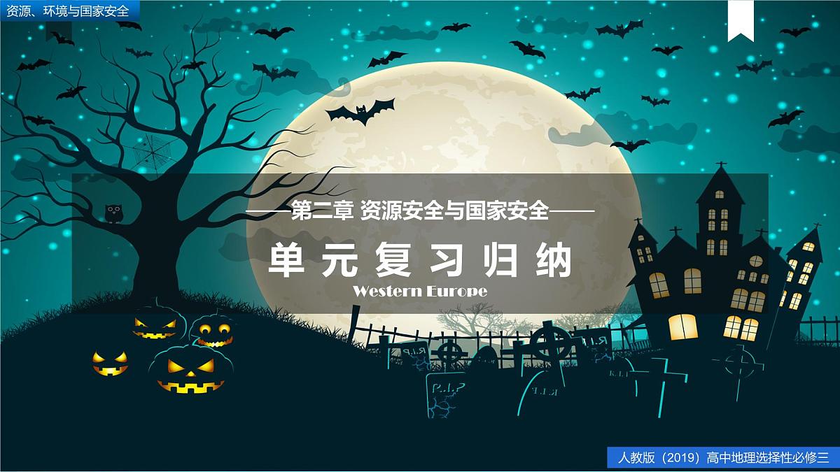 人教版高中地理 选择性必修3 第二章【复习课件】《资源安全与国家安全》第1页