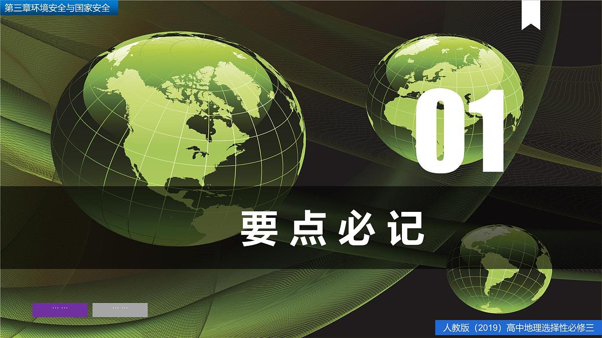 人教版高中地理 选择性必修3 第二章【复习课件】《环境安全与国家安全》第3页