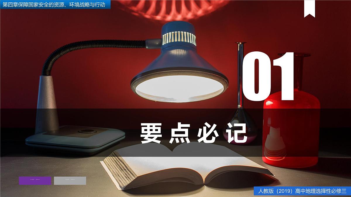 人教版高中地理 选择性必修3 第四章【复习课件】《保障国家安全的资源、环境战略与行动》第3页